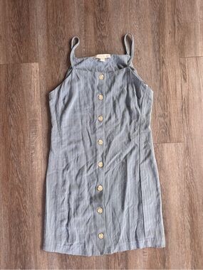 Monteau Los Angeles Sleeveless Button-Front Summer Dress - size Small